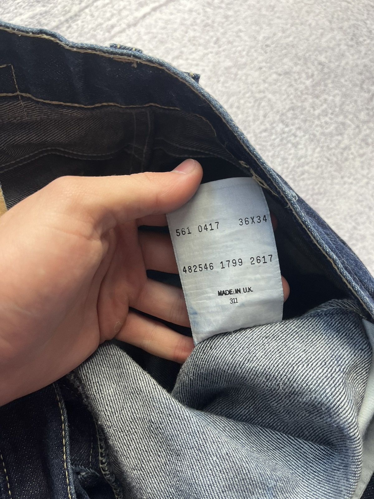 Levi's Vintage 90s Levis Blue Wash Style Baggy Jeans Y2K Rare Size US 36 / EU 52 - 11 Thumbnail