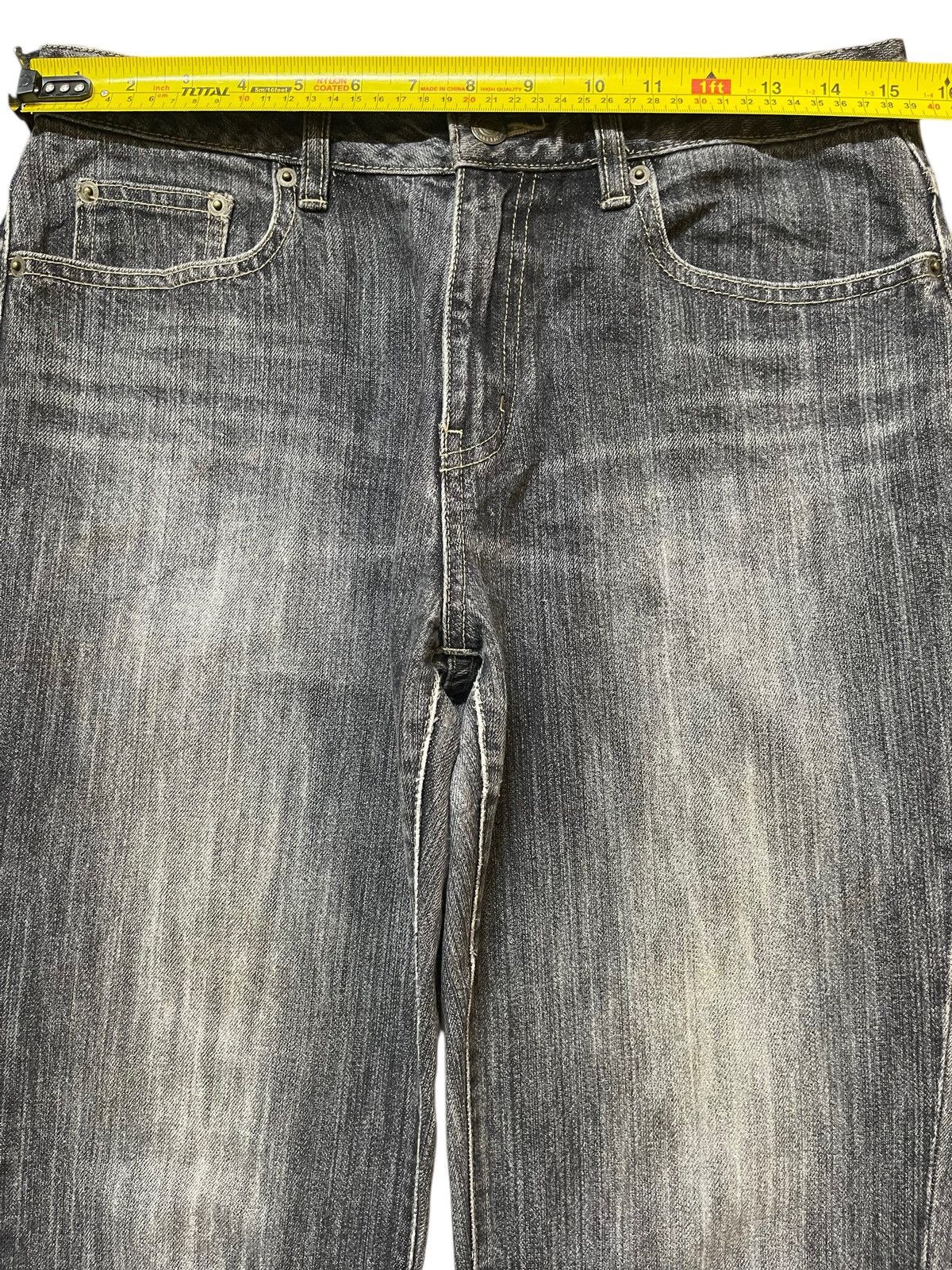 If Six Was Nine Vintage Japanese Brand Faded Wash Style Wide Leg Jeans Size US 30 / EU 46 - 11 Thumbnail