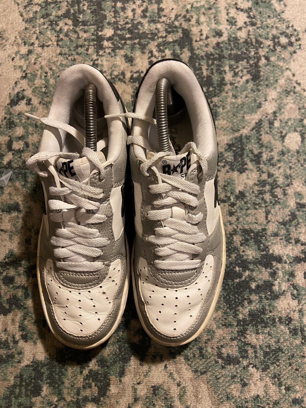 image of Bapesta Size 6 Used No Box Shoes in Grey, Men's
