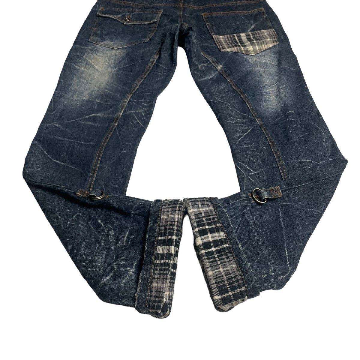 If Six Was Nine × Japanese Brand × Le Grande Bleu (L.G.B.) 🇯🇵 VINTAGE NYLAUS DOUBLE WAIST DENIM PANTS Size US 30 / EU 46 - 12 Thumbnail