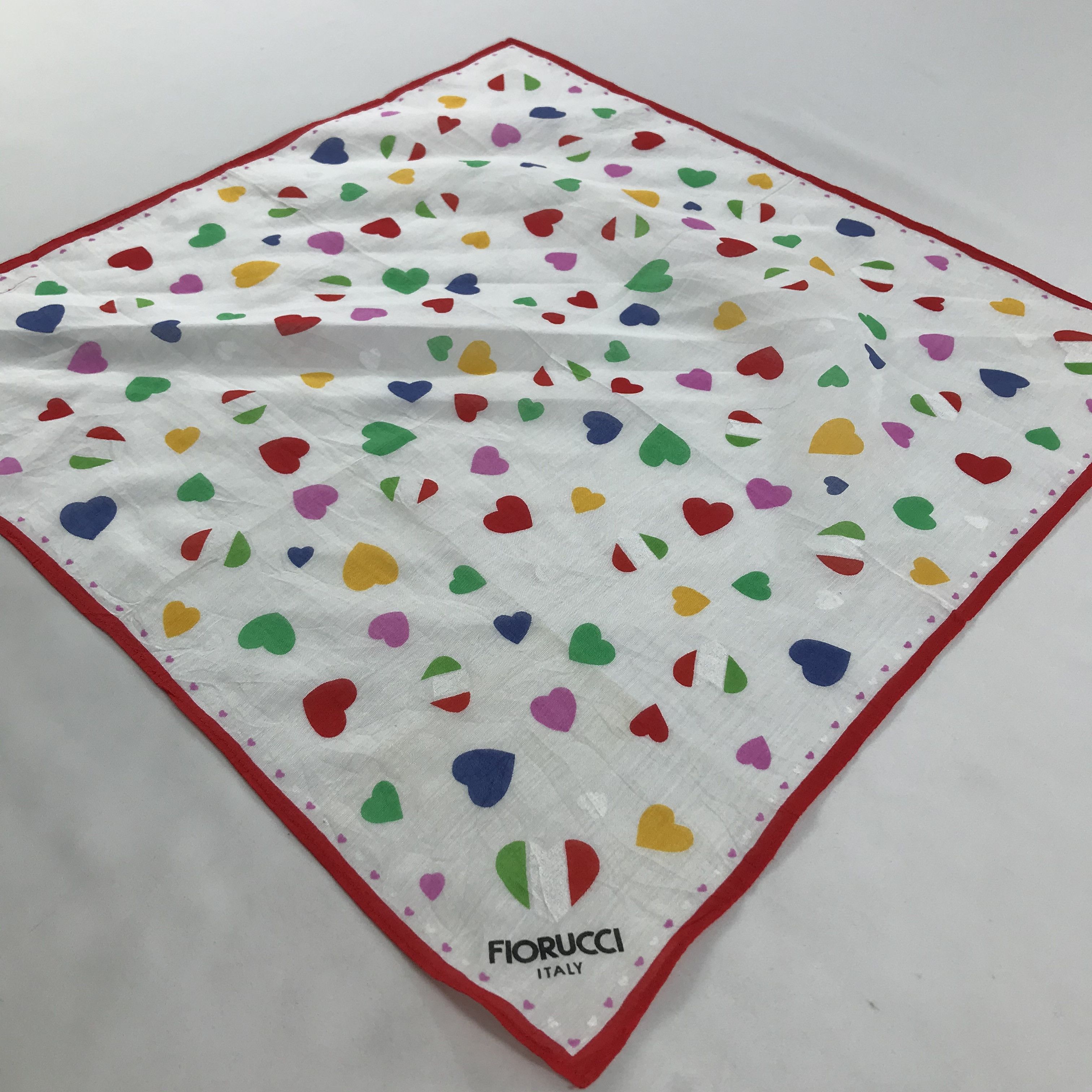 Fiorucci × Vintage Fiorucci Bandana / Handkerchief / Neckerchief - S1608 Size ONE SIZE - 2 Thumbnail