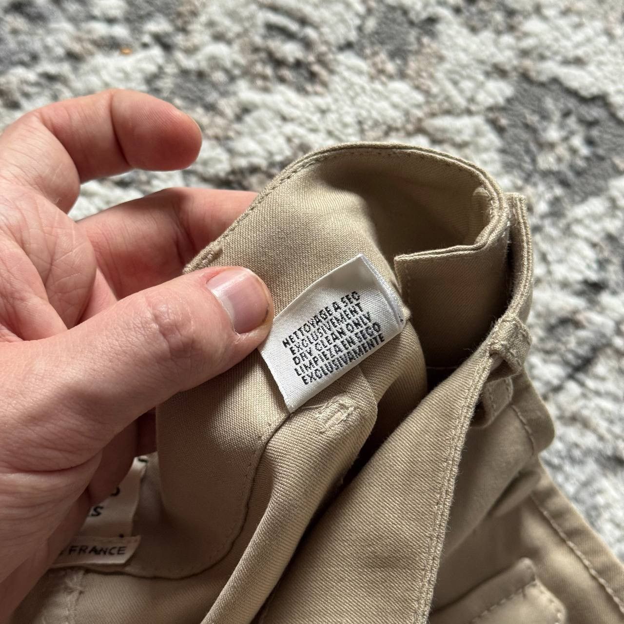 Hermes Hermes Vintage Mid Length Beige Cotton Skirt 40 Size 28" / US 6 / IT 42 - 18 Thumbnail