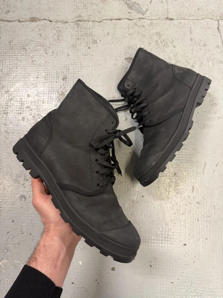 Jil Sander AW2016 Jil Sander Black Combat Leather Boots Size US 8 / EU 41 - 1 Thumbnail