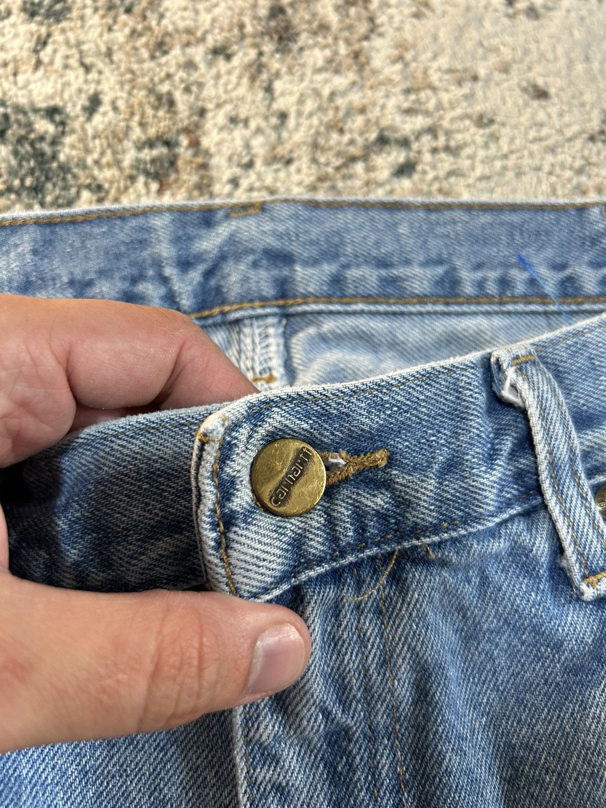 Carhartt Carhartt Light Wash Denim Jeans Size US 34 / EU 50 - 5 Thumbnail
