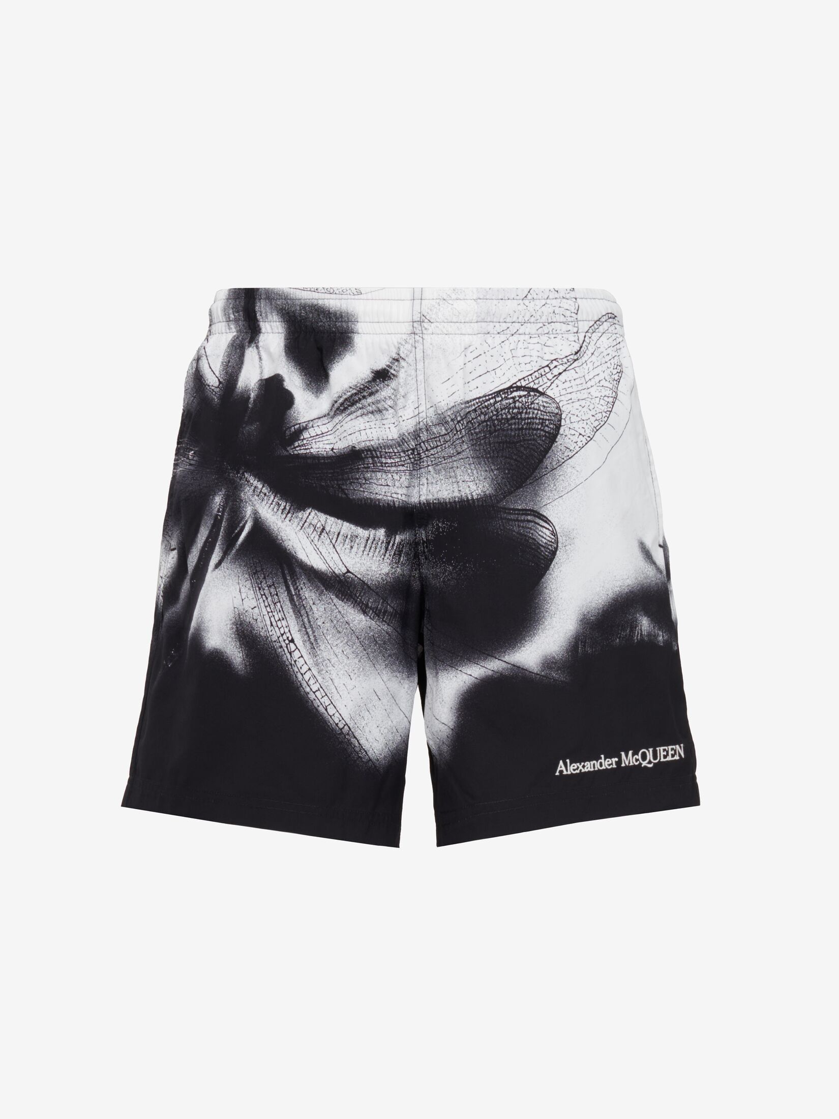 Alexander McQueen o1w1db10725 Dragonfly Shadow Swim Short in Black/White Size US 30 / EU 46 - 1 Preview