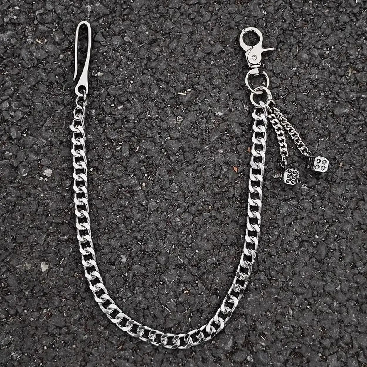 Jewelry Dice Cross Wallet Chain,Y2K Jeans Chain Size ONE SIZE - 3 Thumbnail