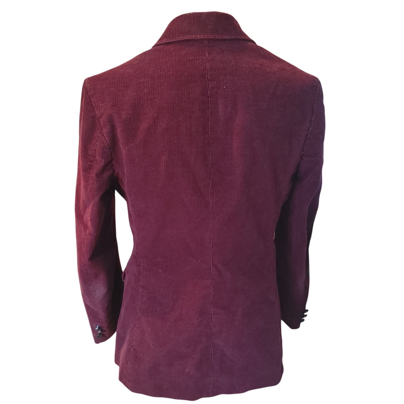 Oscar De La Renta Oscar DeLaRenta VTG Women Corduroy Burgandy Blazer 11/12 Size L / US 10 / IT 46 - 2 Thumbnail