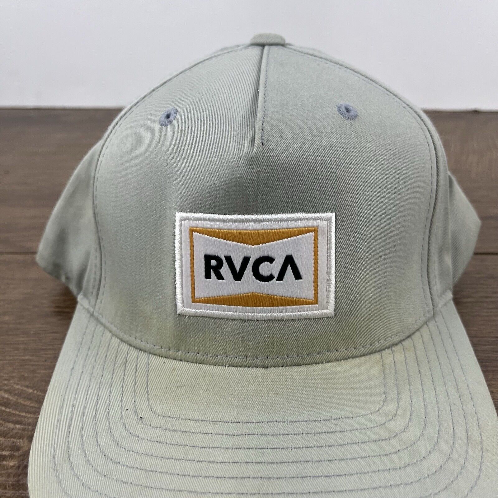 RVCA RVCA Snapback Hat RVCA Snapback Gray Hat Adjustable Hat Gray Size ONE SIZE - 7 Thumbnail