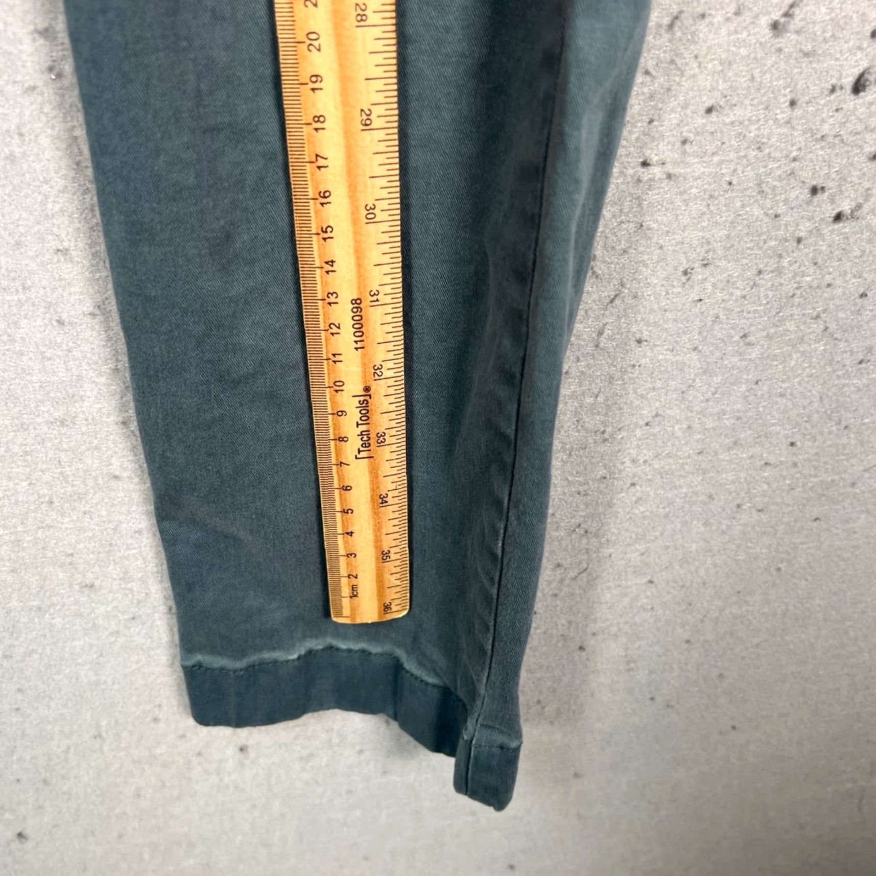 J.Crew J.CREW 484 Slim Fit Green Chino Pants Cotton Blend Mens 29 x 29 Straight Front Slimming Casual Vintage No Size US 29 - 7 Thumbnail