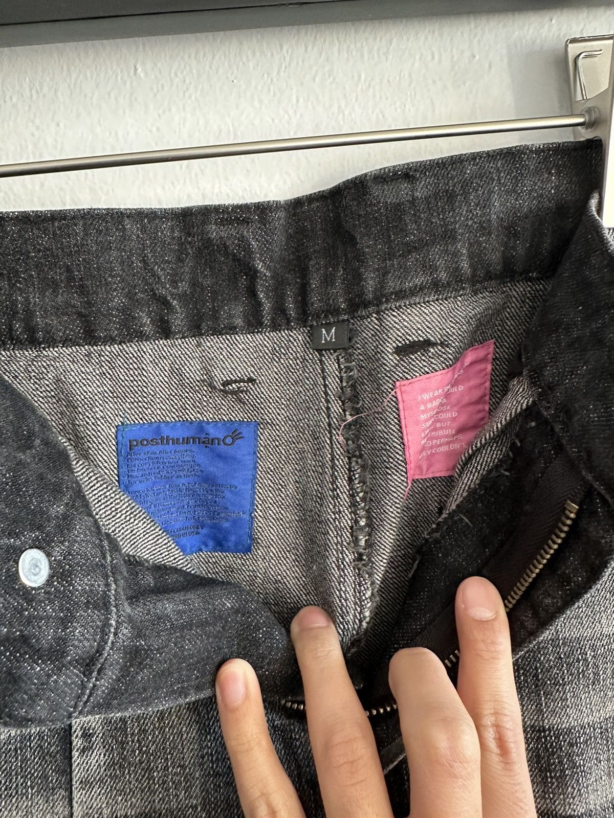 Designer Paynestar White Noise Waxed Denim Size US 30 / EU 46 - 4 Thumbnail