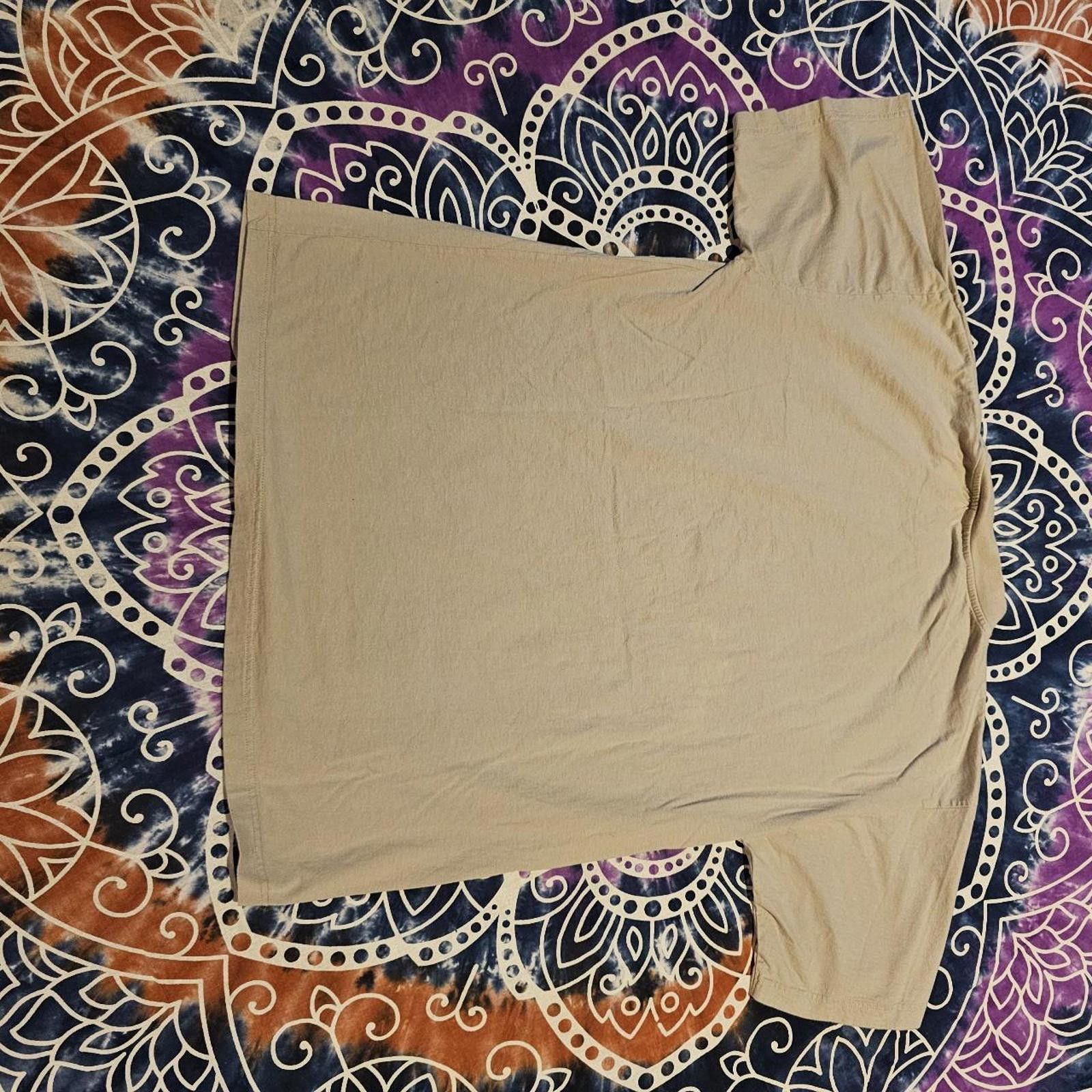 Designer Men's Tan and Orange Karma T-shirt Size US XL / EU 56 / 4 - 7 Thumbnail