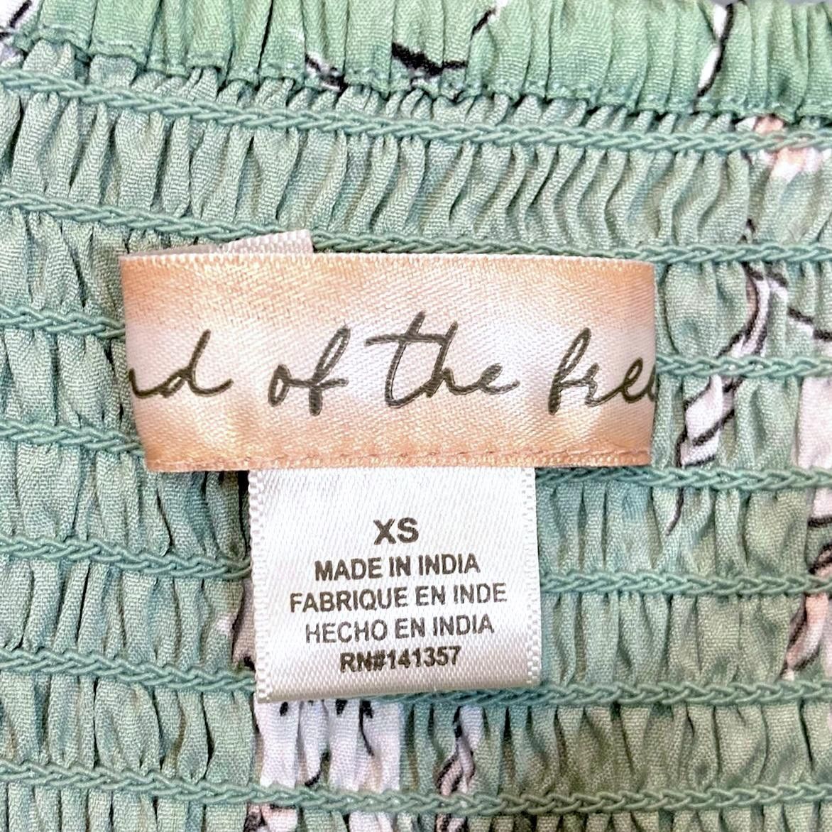 Designer Chic Floral Tiered Maxi Dress in Sage Green Size XS / US 0-2 / IT 36-38 - 5 Thumbnail