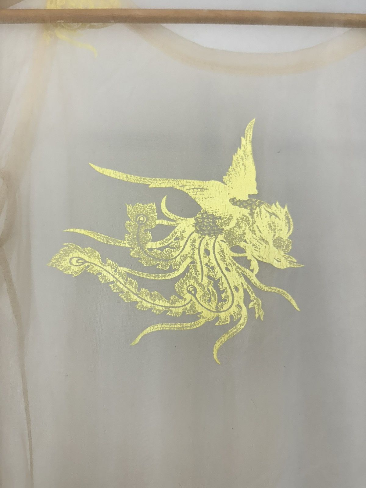 Helmut Lang AW1995 Helmut Lang Phoenix mesh sheer t-shirt slashed elbow Size L / US 10 / IT 46 - 3 Thumbnail