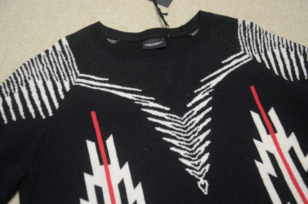 Marcelo Burlon MB black iconic pattern sweater jacket XS Size US XS / EU 42 / 0 - 3 Thumbnail