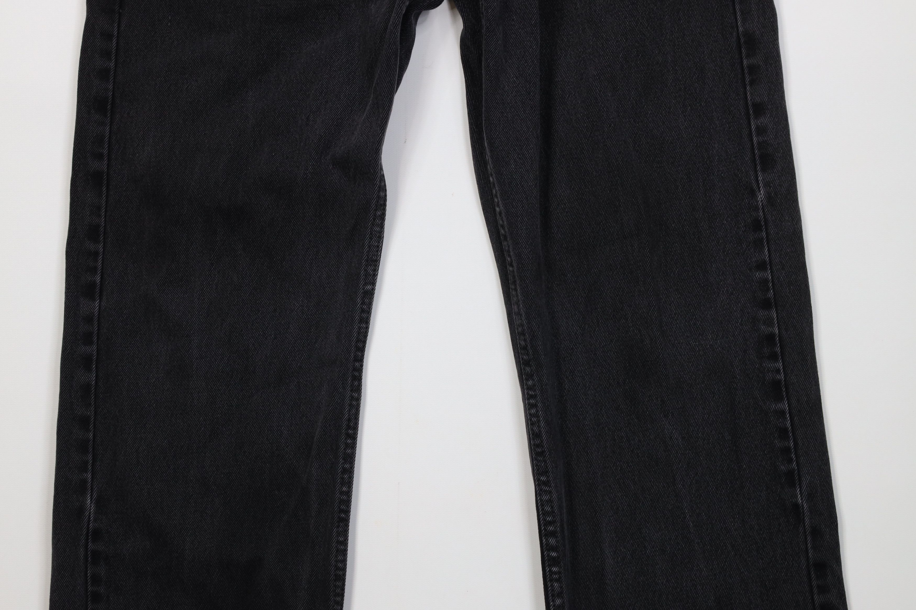Levi's Vintage Y2K Levis 505 Regular Straight Leg Jeans Black Size US 36 / EU 52 - 3 Thumbnail