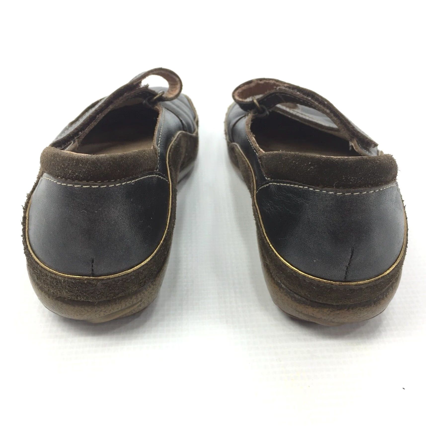 Vintage NAOT Matai Women's Sandals 6 / 37 Brown Gold Mary Jane Leather Flat Size US 6 / IT 36 - 7 Thumbnail