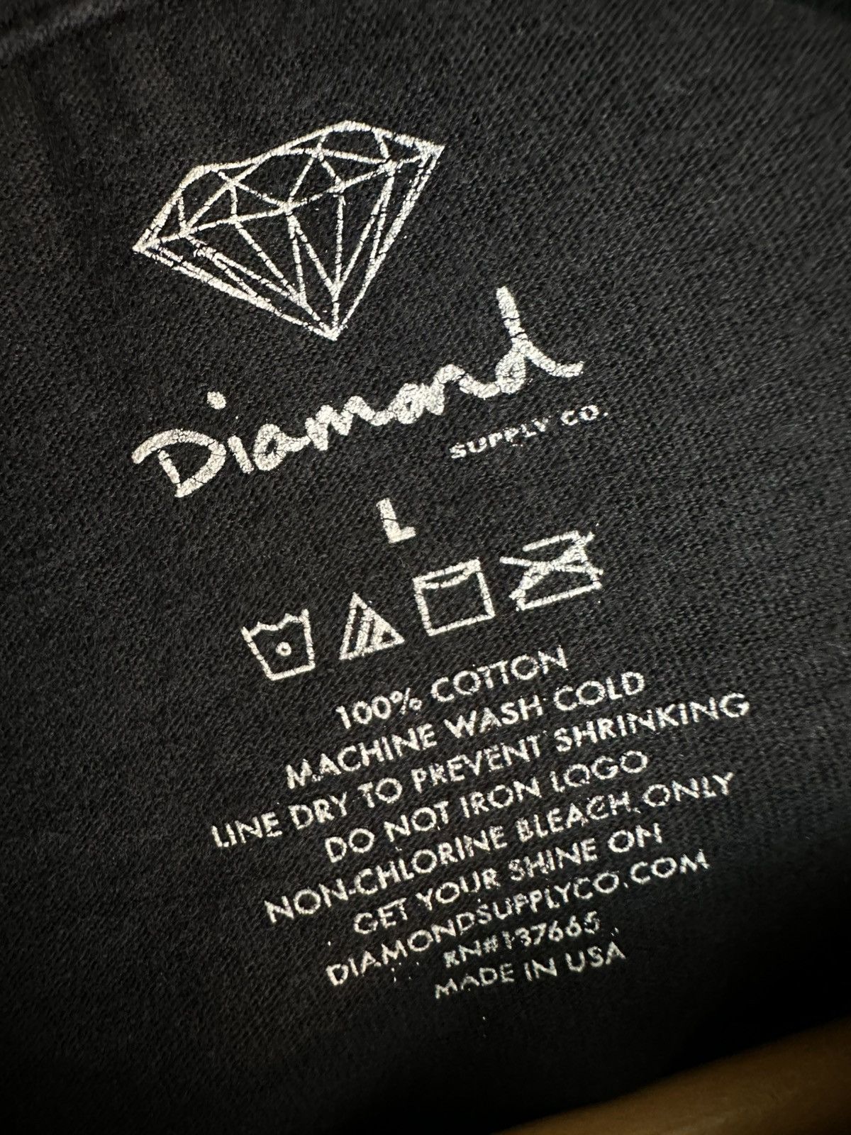 Diamond Supply Co. Diamond Supply Co. x Larry June Rare Rap Tee Shirt Size US L / EU 52-54 / 3 - 5 Thumbnail