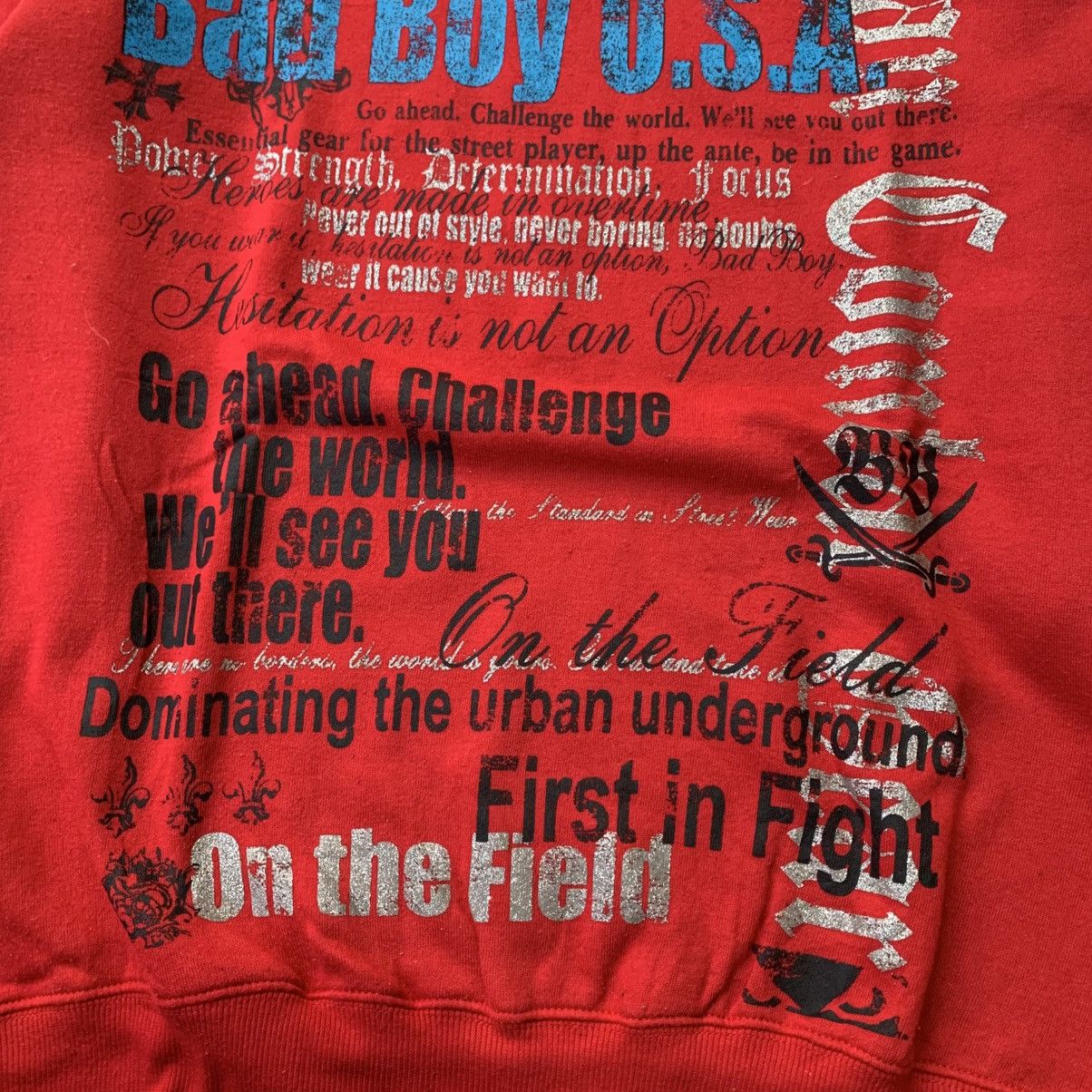 Japanese Brand Badboy-Poem Double Collar Sweatshirt ifsixwasnine lgb style Size US L / EU 52-54 / 3 - 5 Thumbnail