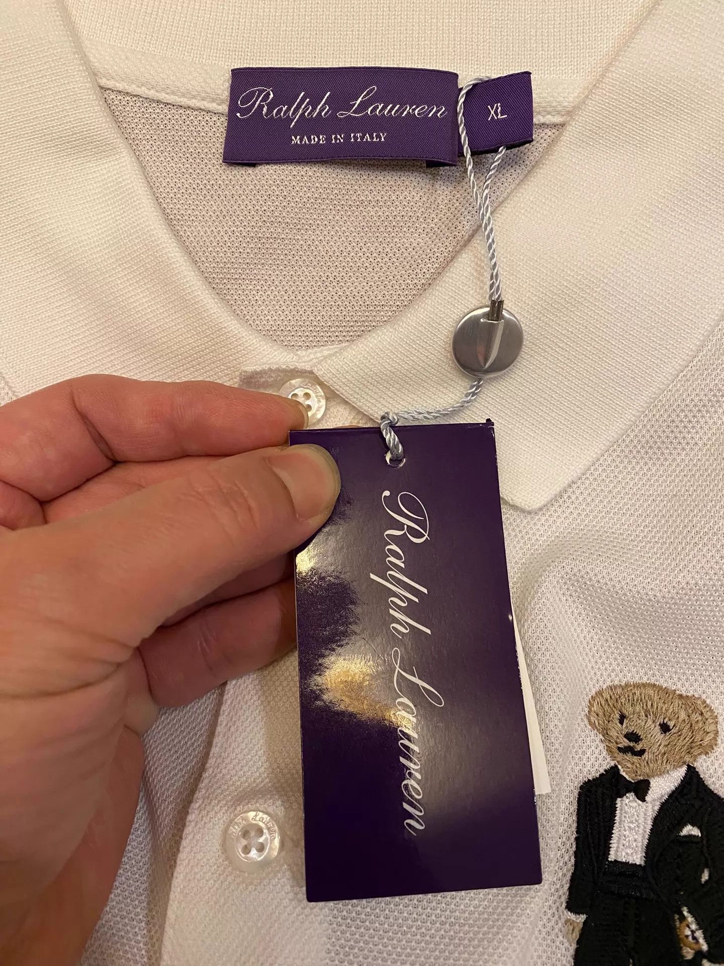 Polo Ralph Lauren RL PL Italian Polo Bear Suit White Cotton Polo XL Size US XL / EU 56 / 4 - 8 Thumbnail