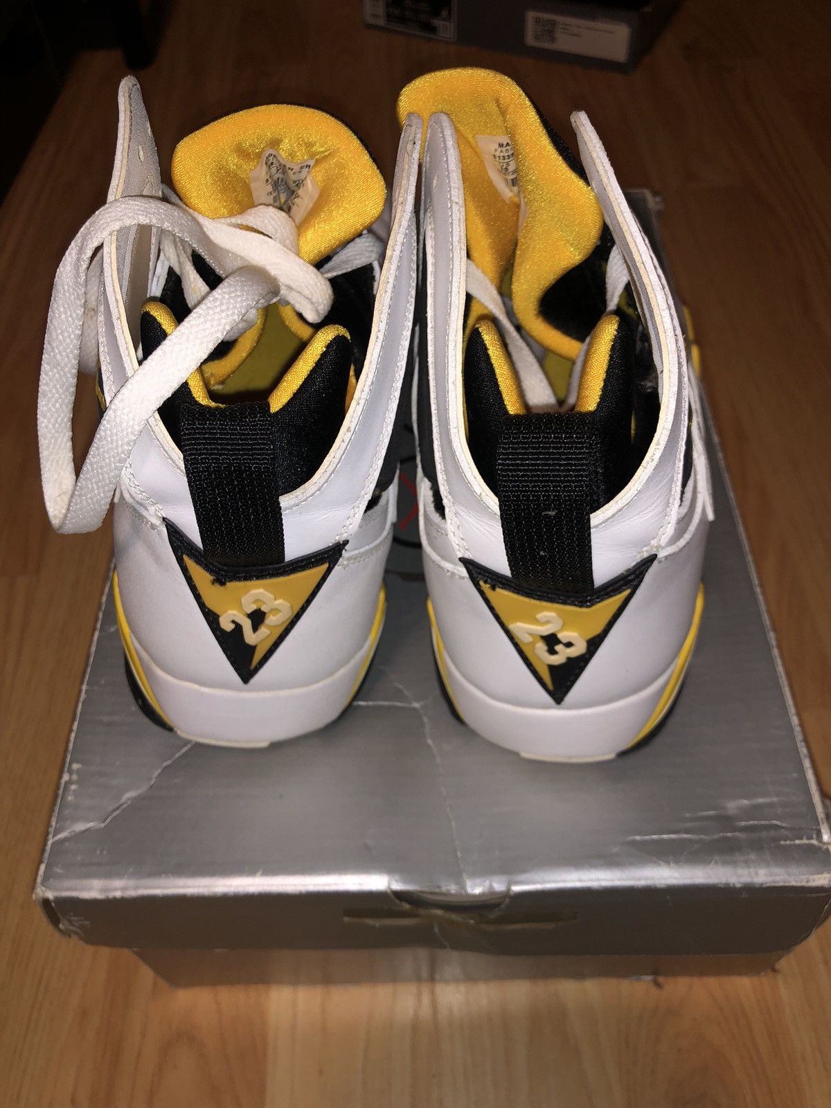 Nike Air Jordan 7 Retro Varsity Yellow Size - 10 Size US 10 / EU 43 - 3 Thumbnail