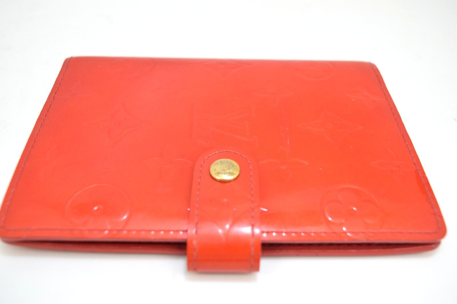 Louis Vuitton LV Agenda PM Day Planner Vernis Leather Red R21016 Size ONE SIZE - 3 Thumbnail