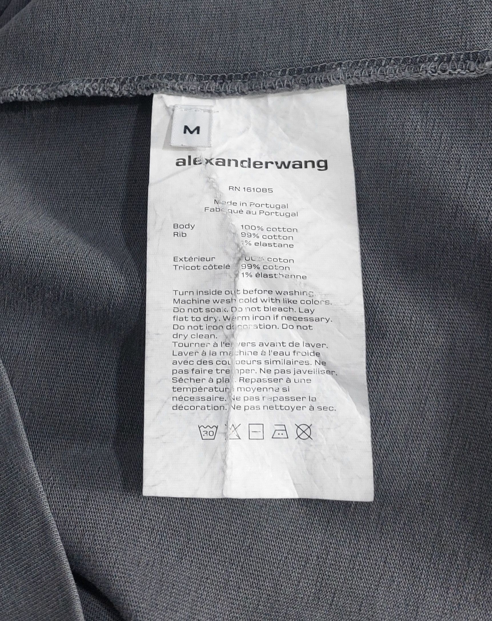 Alexander Wang rhinestone print tshirt - washed black M Size US M / EU 48-50 / 2 - 3 Thumbnail