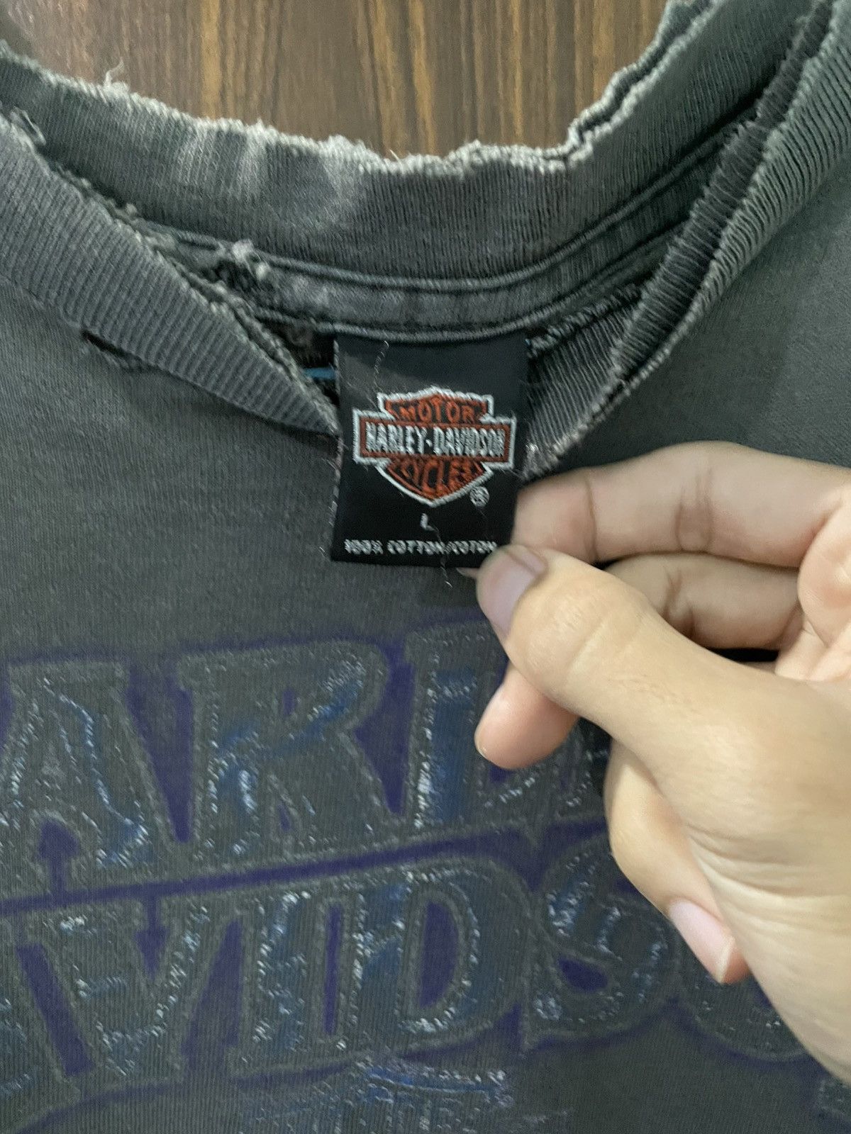 Vintage HARLEY DAVIDSON 00” Size US L / EU 52-54 / 3 - 3 Thumbnail