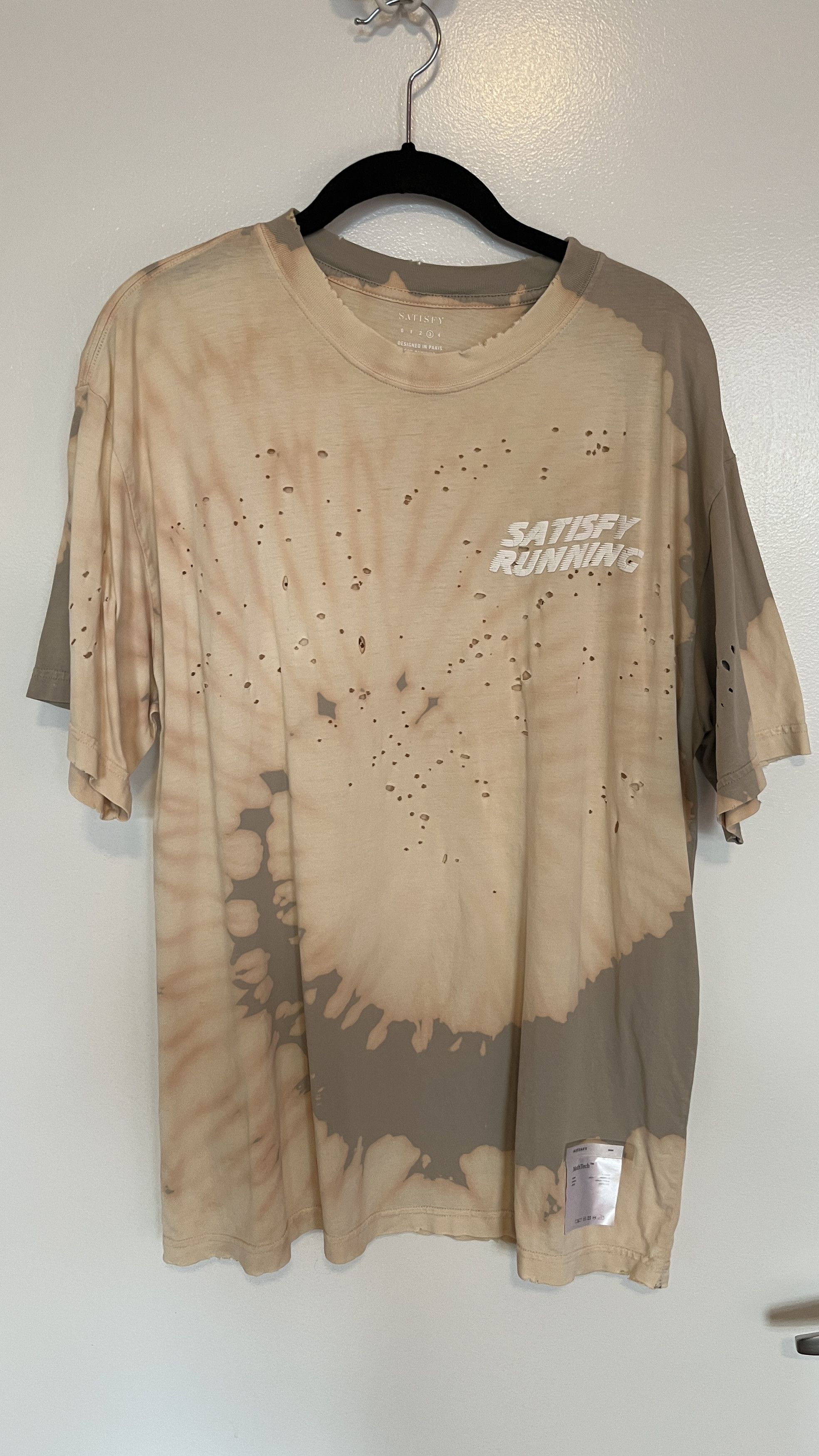 Satisfy Satisfy Running MothTech Bleach Tie Dye Tee Large 🌊 Size US L / EU 52-54 / 3 - 1 Thumbnail