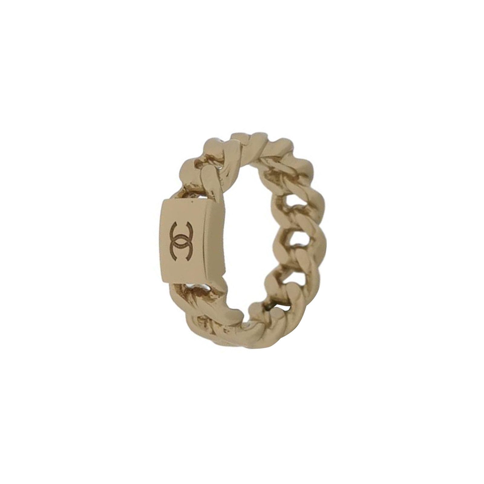 Chanel Chanel Double C Ring Size 14 -z2505 Size ONE SIZE - 1 Thumbnail