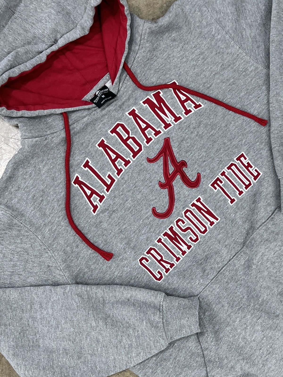 NCAA Vintage Alabama Crimson Tide Grey Colosseum Hoodie Large Size US M / EU 48-50 / 2 - 1 Thumbnail