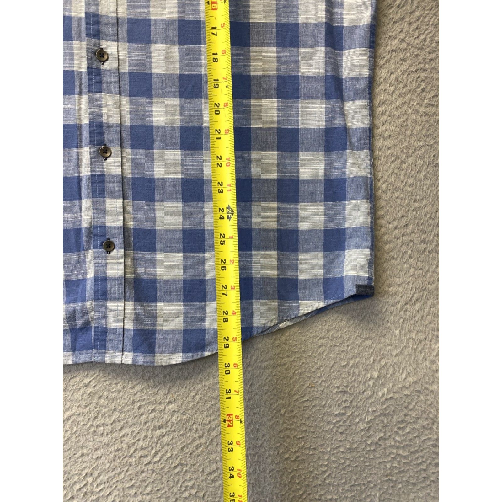 Flag & Anthem VINTAGE Flag & Anthem Shirt Blue Plaid Button Long Sleeve Cotton Casual Mens L Size US L / EU 52-54 / 3 - 6 Thumbnail