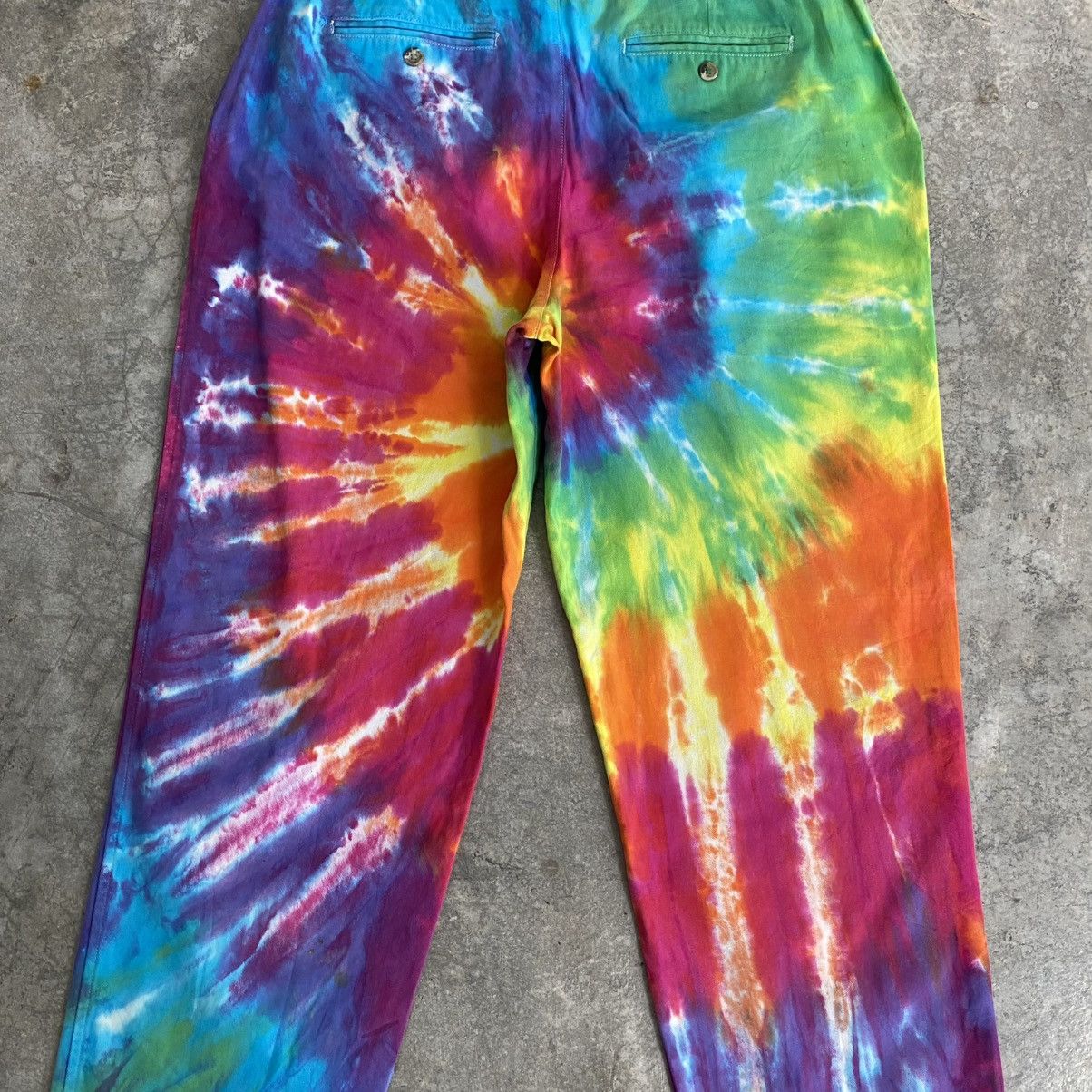 L.L. Bean Vintage 1980’s LL Bean Psychedelic Pleated Wide Pants Size US 34 / EU 50 - 15 Thumbnail