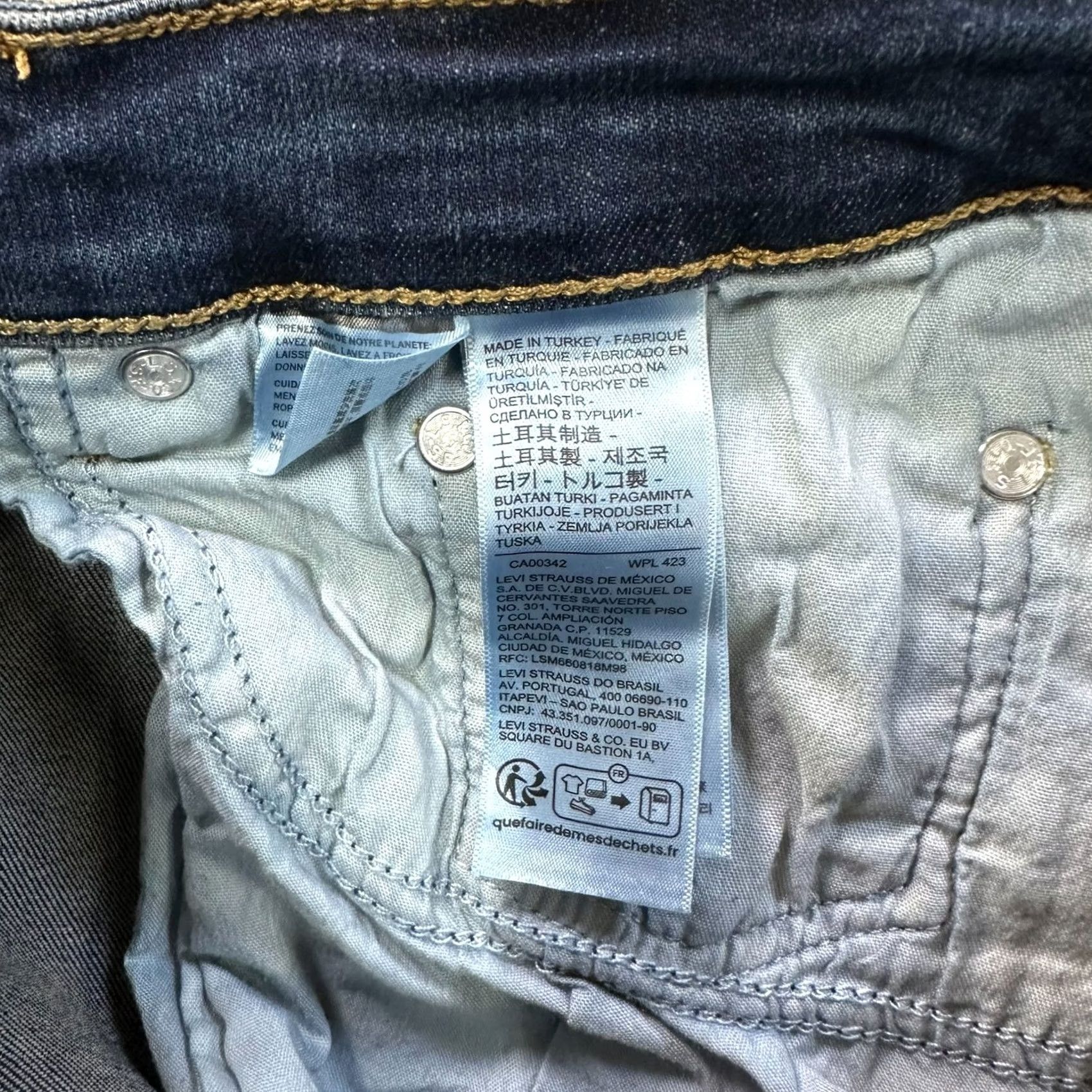 Levi's Levi's 726 High Rise Flare Jeans Premium Women 34x34 Blue Denim Vintage: No Size 24" / US 00 / IT 34 - 5 Thumbnail
