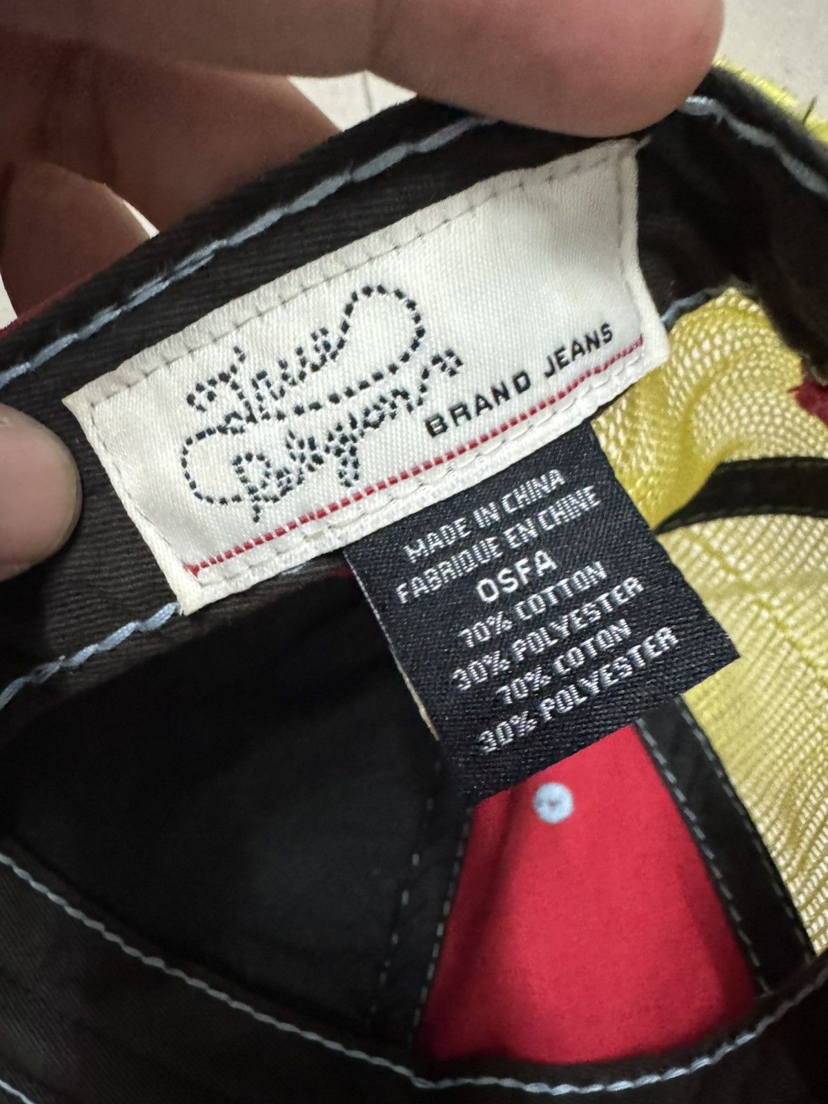 True Religion DISTRESSED DESTROYED TRUE RELIGION SURFING STYLE TRUCKER Size ONE SIZE - 7 Thumbnail