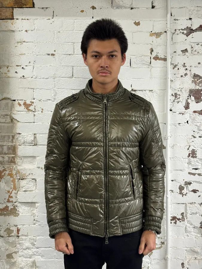 Daniele Alessandrini Daniele Alessandrini Green Patent Puffer British Puffer Jacket Size US M / EU 48-50 / 2 - 2 Thumbnail
