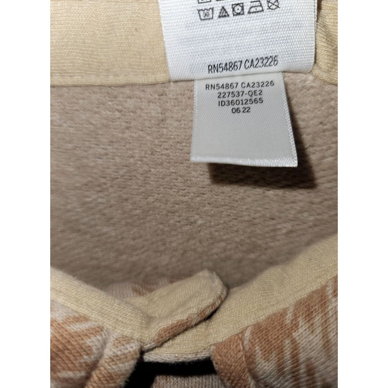 Pinko PINK Victoria's Secret Shirt Womens Large Plaid Button Up Pocket Beige Brown Cas Size L / US 10 / IT 46 - 5 Thumbnail