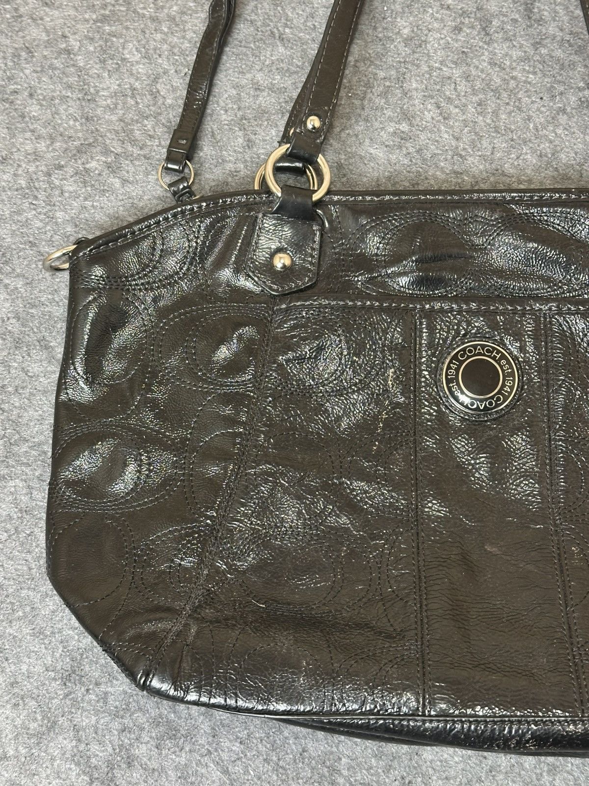 Coach Coach patent leather stitched 2WAY shoulder bag. Size ONE SIZE - 3 Thumbnail
