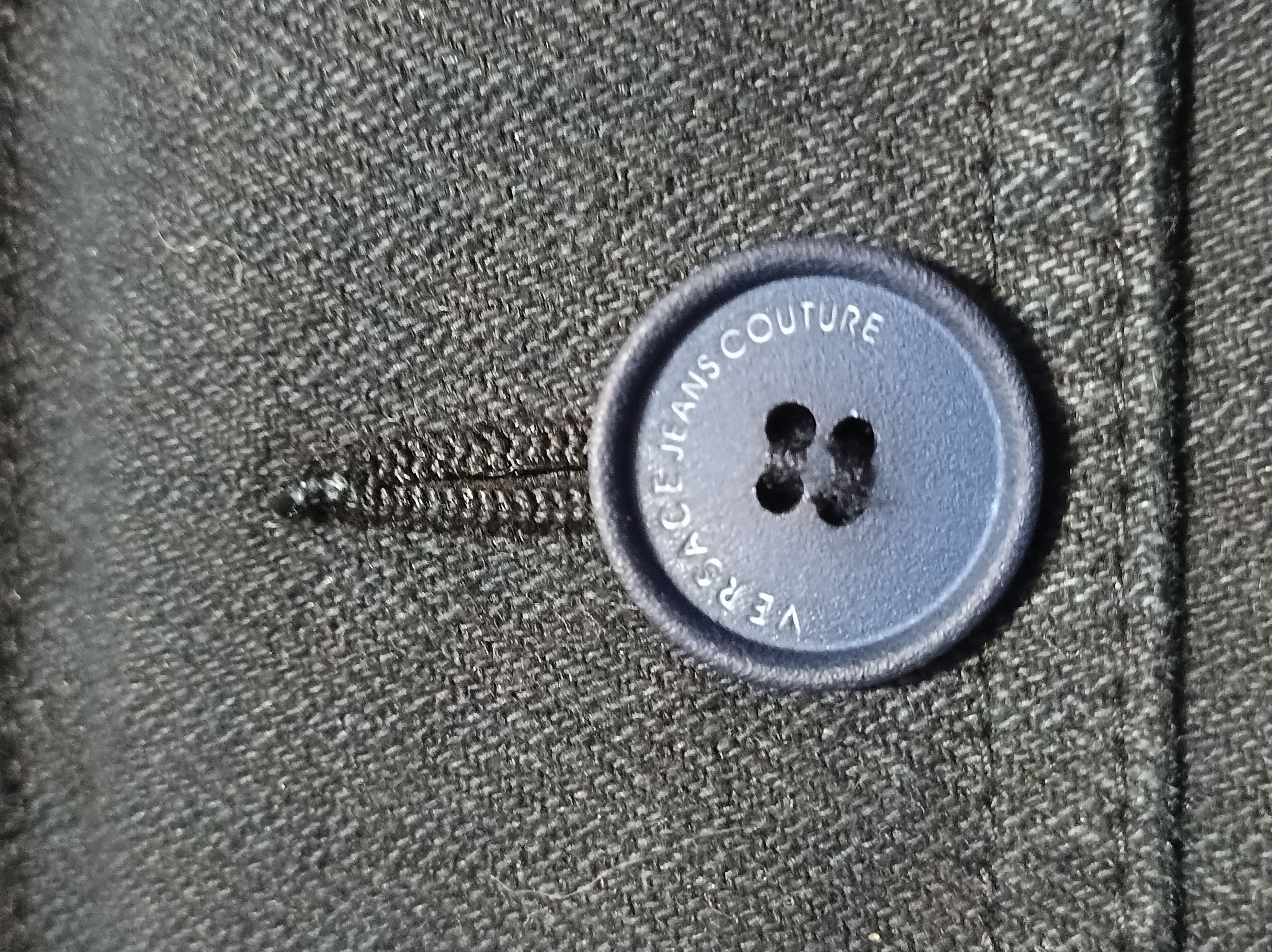 Versace × Versace Jeans Couture Versus Jeans Couture Dark Blue Mens Cotton Jacket Size EU 50 Size US M / EU 48-50 / 2 - 11 Thumbnail