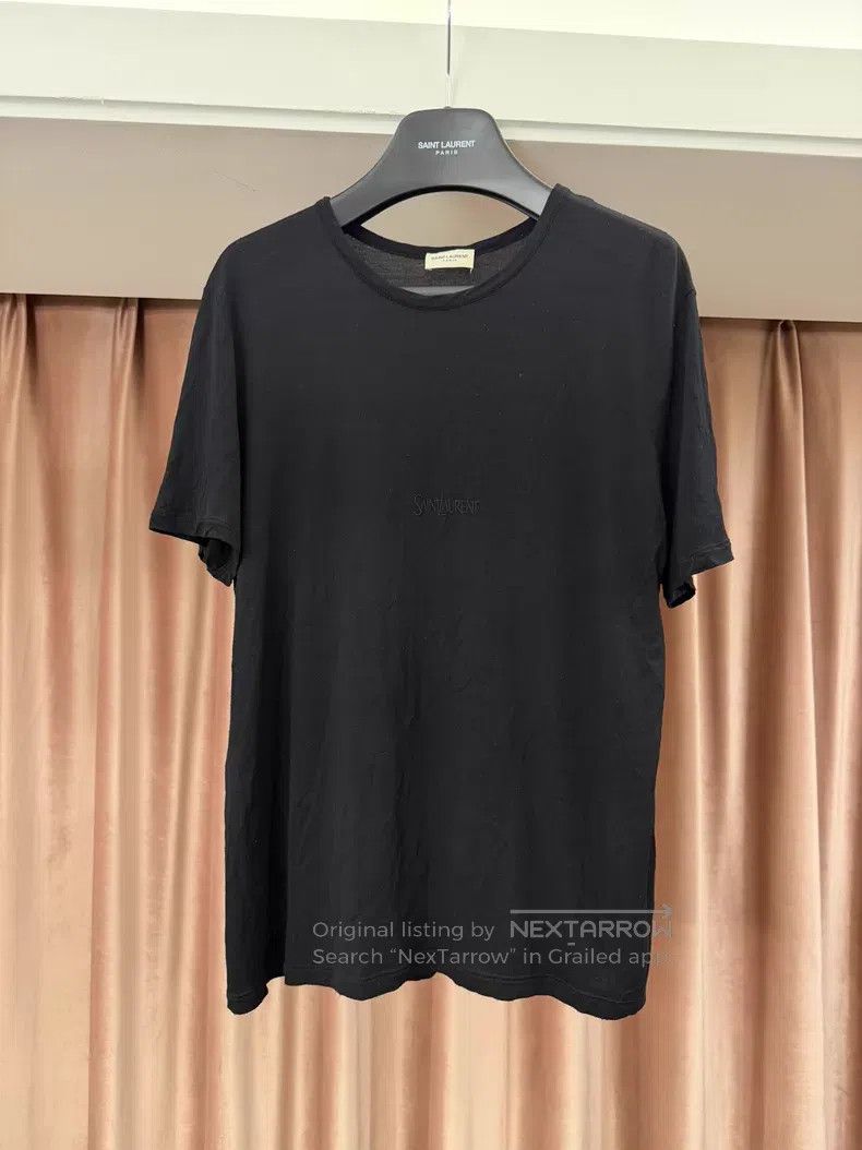 Saint Laurent Paris Saint Laurent Paris Classic Black Short Sleeve Size US L / EU 52-54 / 3 - 1 Thumbnail