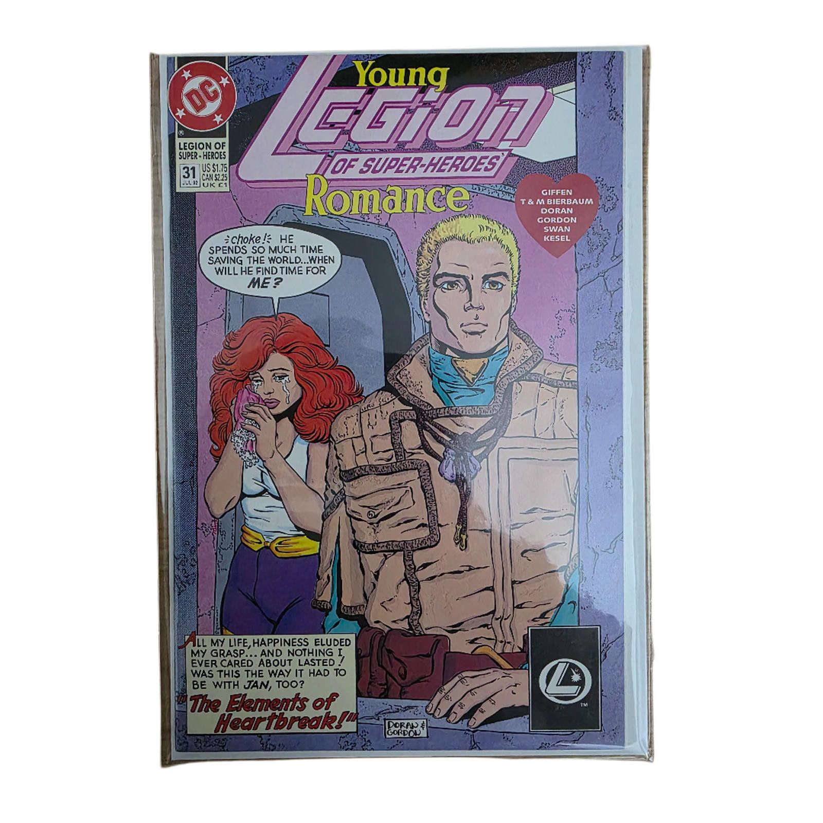 DC Comics Young Legion of Super-Heroes Romance #31 1992 DC Comic (C) Size ONE SIZE - 2 Thumbnail
