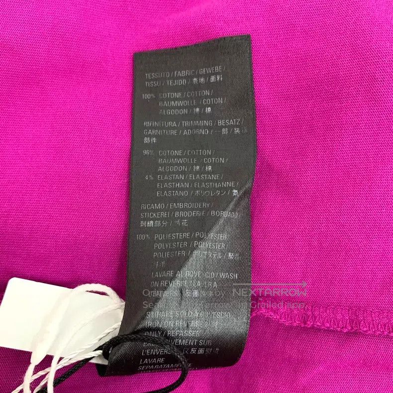Balenciaga Balenciaga Purple Logo Letter Cotton Round Neck Short Slee Size US M / EU 48-50 / 2 - 9 Thumbnail