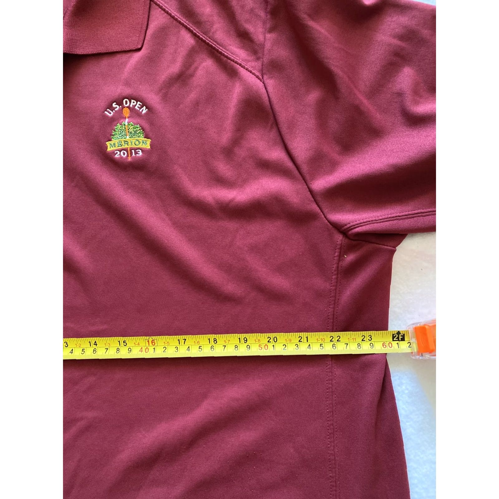 Nike Nike Golf Dri-FIT Tour Performance Polo Shirt Mens XL Maroon Burgundy Mint/15-22 Size US XL / EU 56 / 4 - 2 Thumbnail