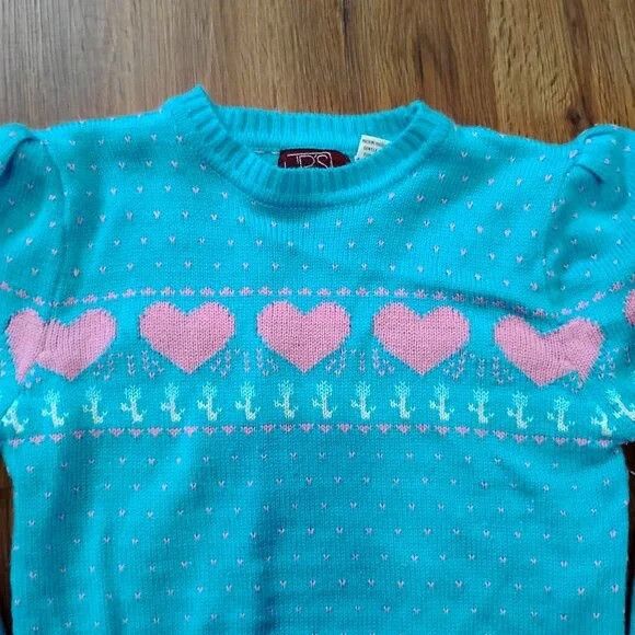 Other Vintage JR's Hearts Knit Crewneck Sweater Size M / US 6-8 / IT 42-44 - 1 Thumbnail