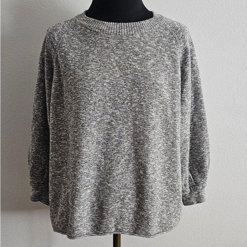 Madewell Madewell Heather Cotton Blend Crew Neck 3/4 Sleeve Sweater S Size S / US 4 / IT 40 - 1 Thumbnail