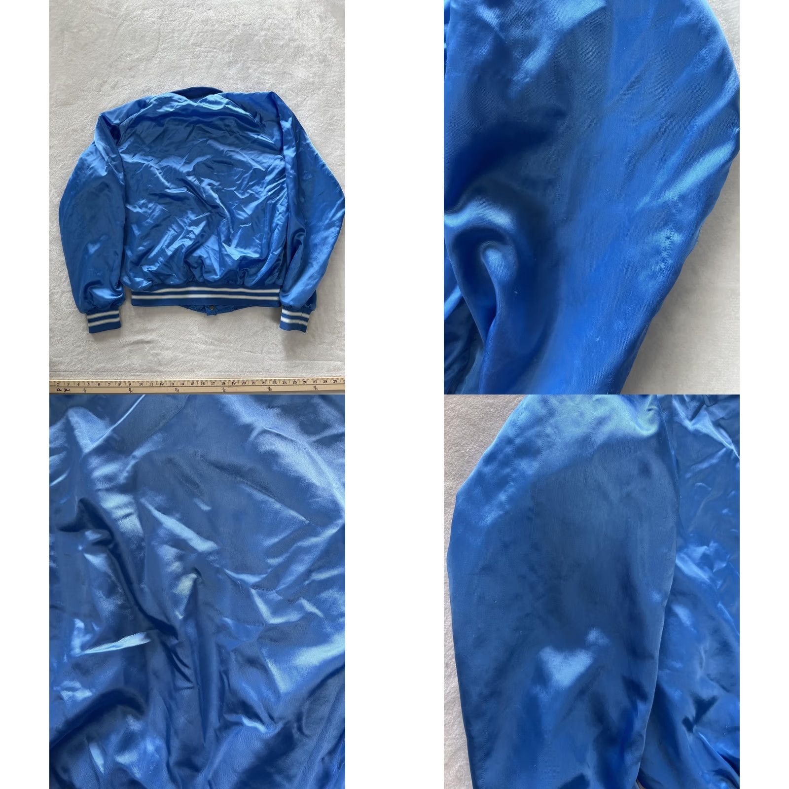 Vintage VINTAGE Capricorn Jacket Mens M Blue Satin Bomber Logo USA 80s Size US M / EU 48-50 / 2 - 8 Thumbnail