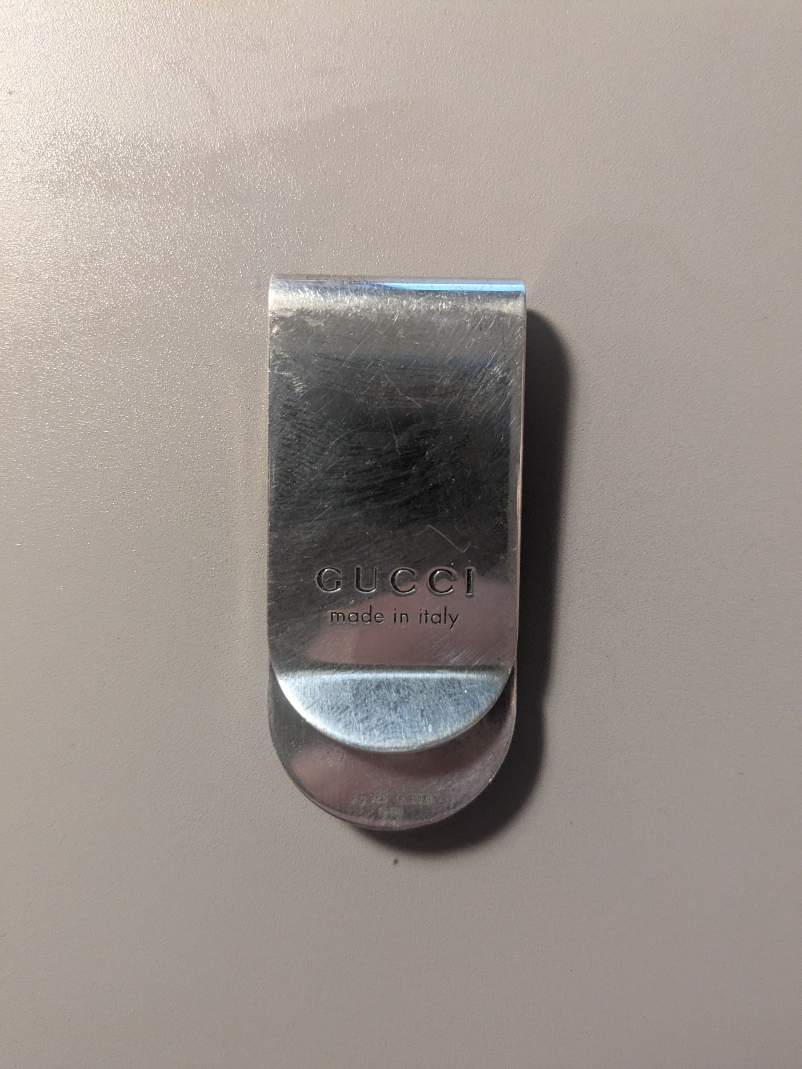 Gucci GUCCI Sterling Silver Ag 925 Money Clip Textured Bee Size ONE SIZE - 3 Thumbnail