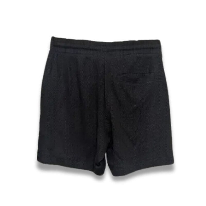 Asos ASOS Casual Shorts Pull On Drawstring EWaffle Knit Black S Size US 32 / EU 48 - 4 Thumbnail