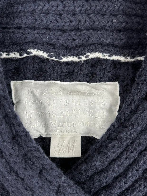 Maison Margiela FW2012 Maison Margiela x H&M Wool Navy Cable Knit Sweater Size US L / EU 52-54 / 3 - 8 Thumbnail