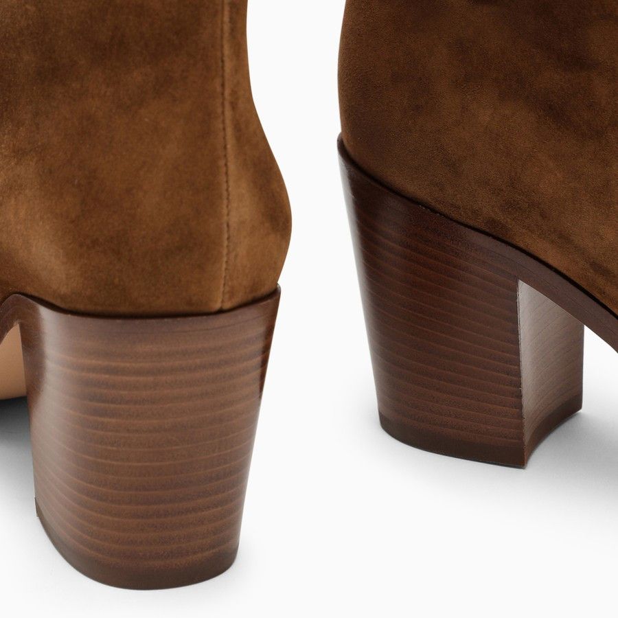 Gianvito Rossi o1d2blof0824 Suede Boots in Brown Size US 8.5 / IT 38.5 - 5 Thumbnail