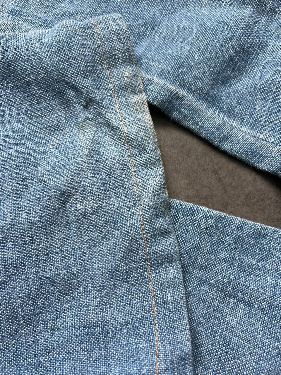 Jean Paul Gaultier Vintage Jean Paul Gaultier denim trompe l'oeil linen pants Size US 34 / EU 50 - 9 Thumbnail